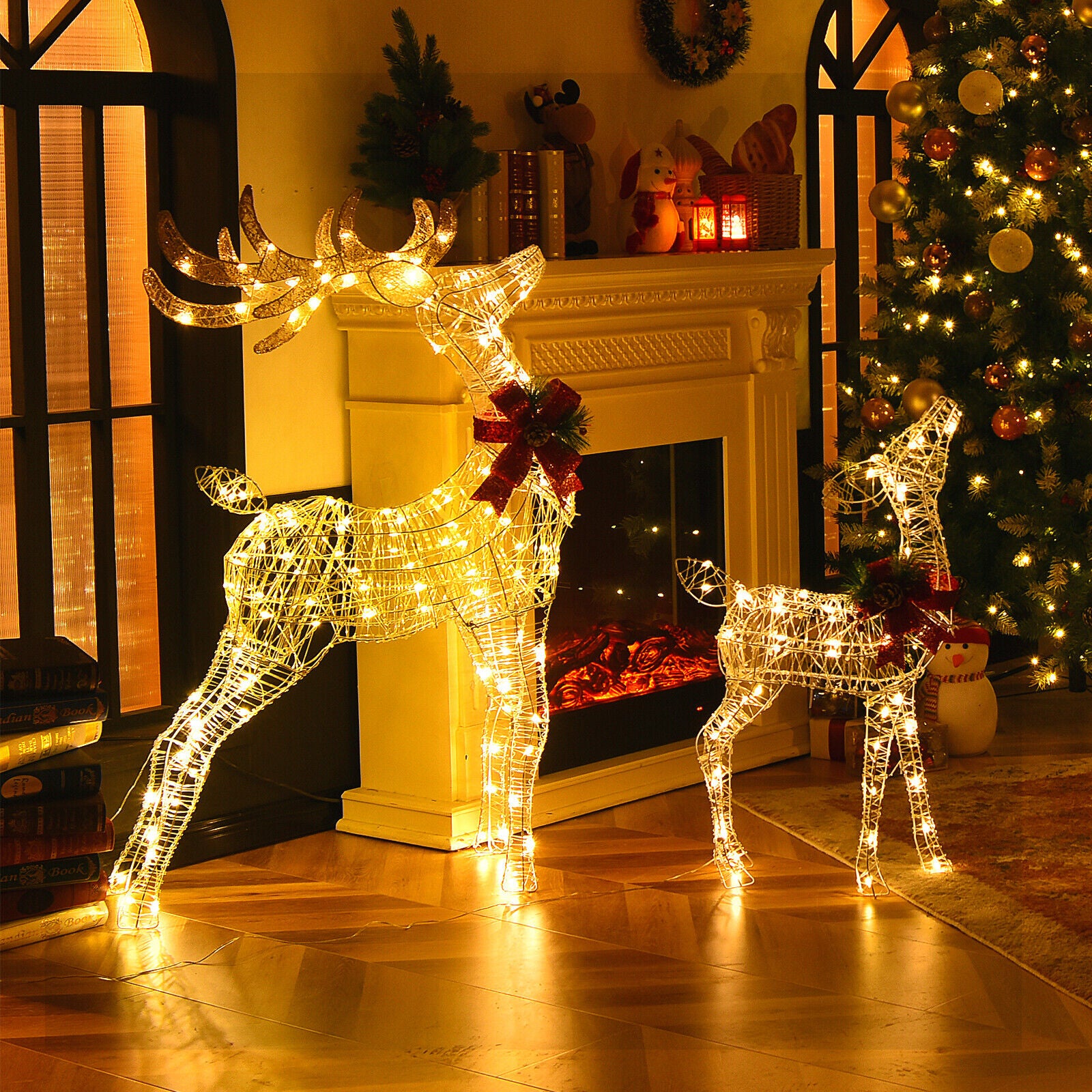 50 LED Christmas Reindeer Xmas Decoration