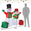 1.82M and 1.52M Christmas Inflatable Snowmen Decoration LED Lights