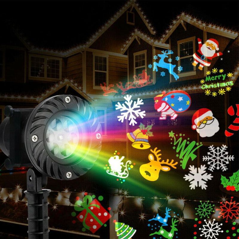 Christmas Projector Laser Lights Moving LED Landscape Xmas