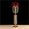 Crystal Flower Stand Vase Centerpiece Pillar Candle Holder Wedding