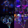 5Pcs-Light up Luminous Balloons 18cm Clear Battery Operated Wedding Birthday Party