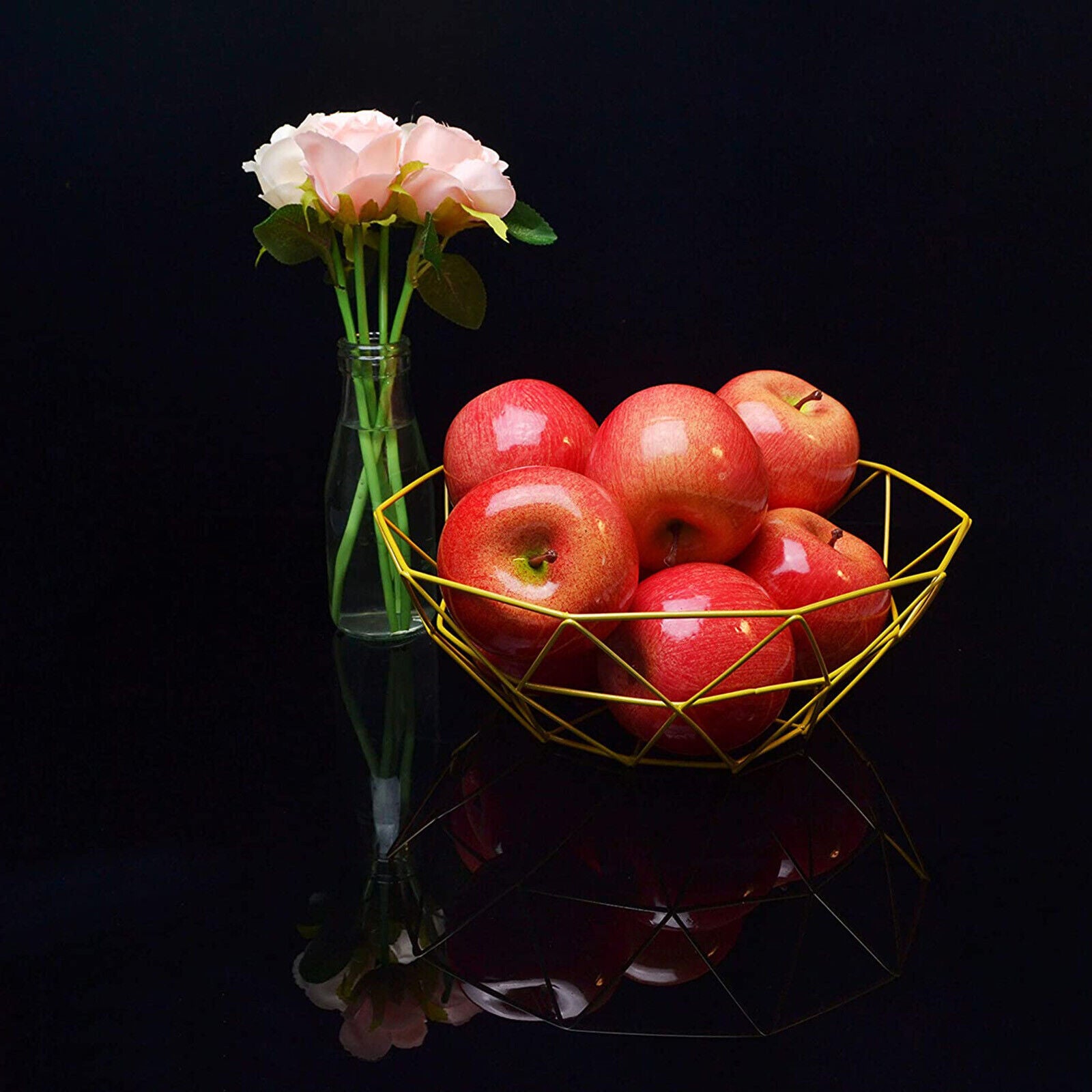 10PCS Artificial Red Apple Fruits Props Party Wedding Decor