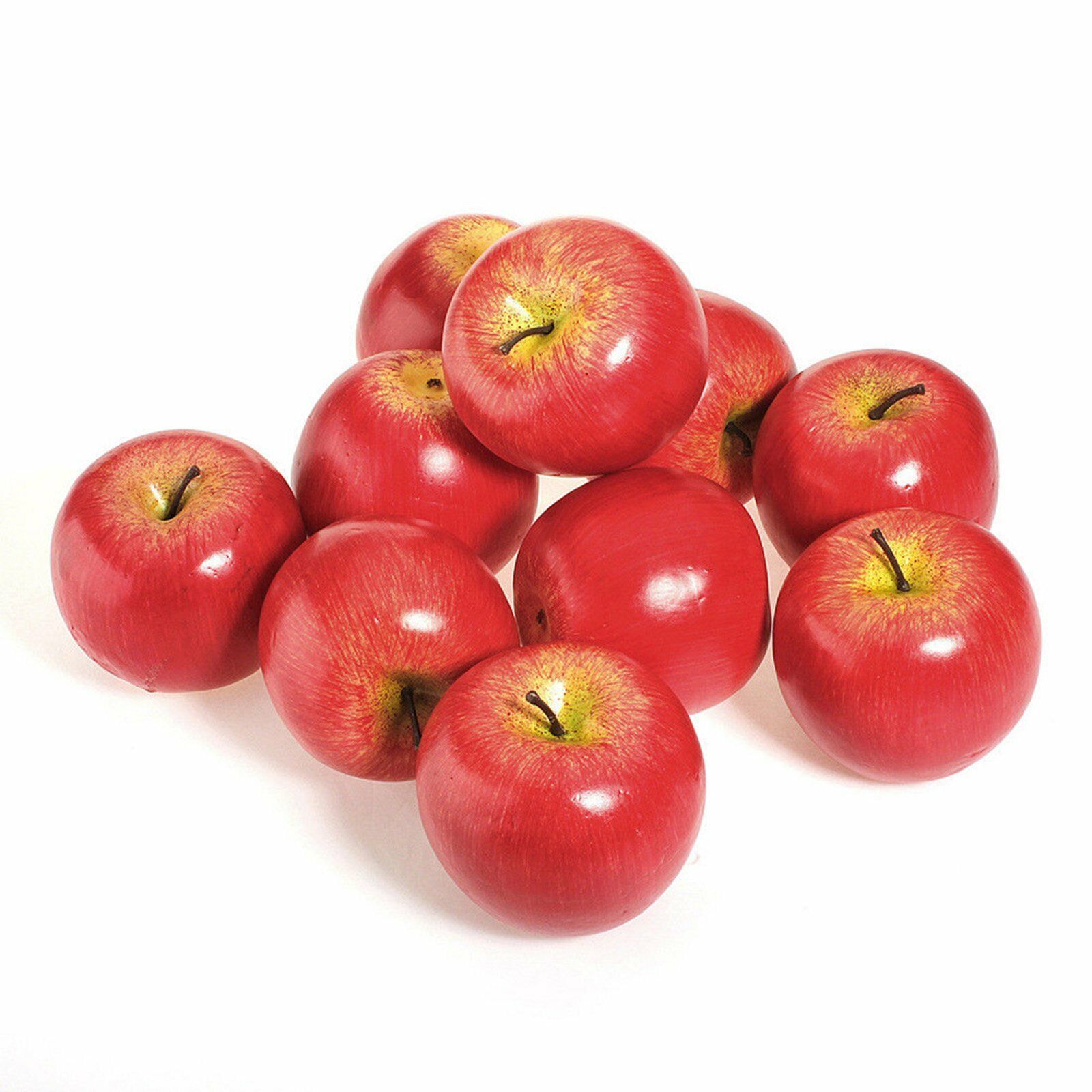 10PCS Artificial Red Apple Fruits Props Party Wedding Decor