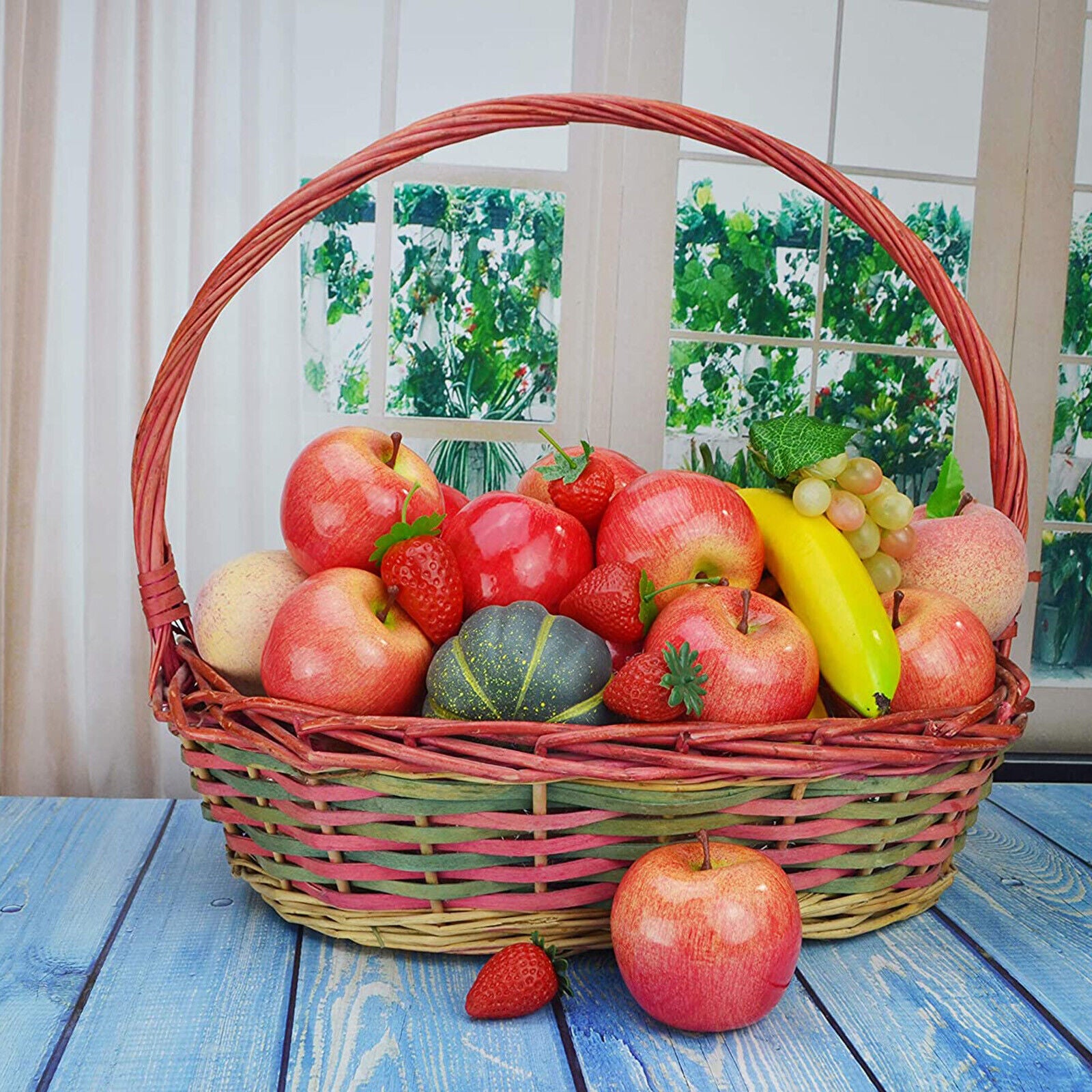 10PCS Artificial Red Apple Fruits Props Party Wedding Decor