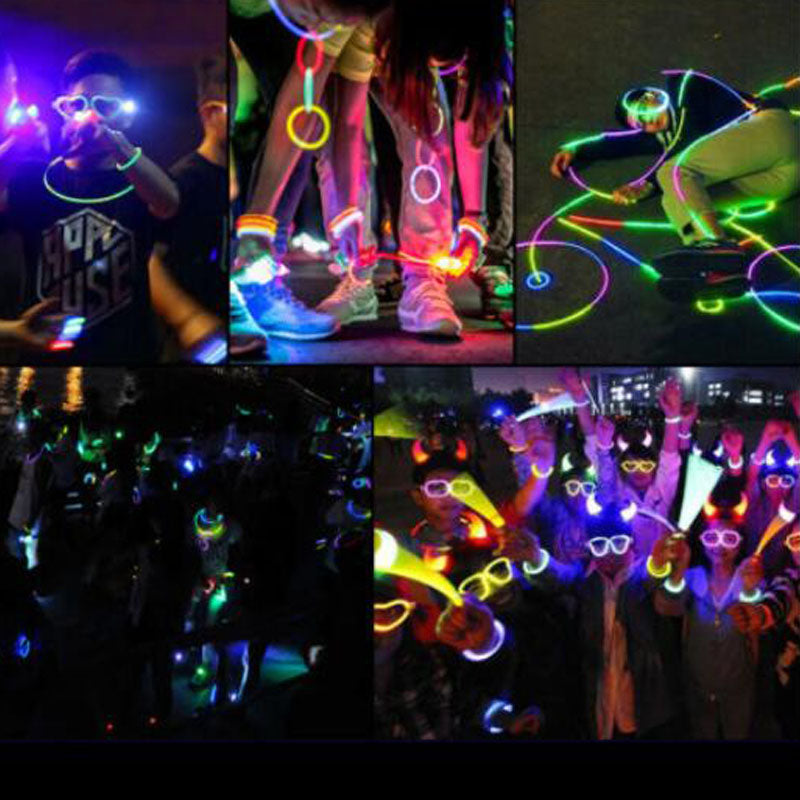Color Mixed Glow Sticks - 200Pcs