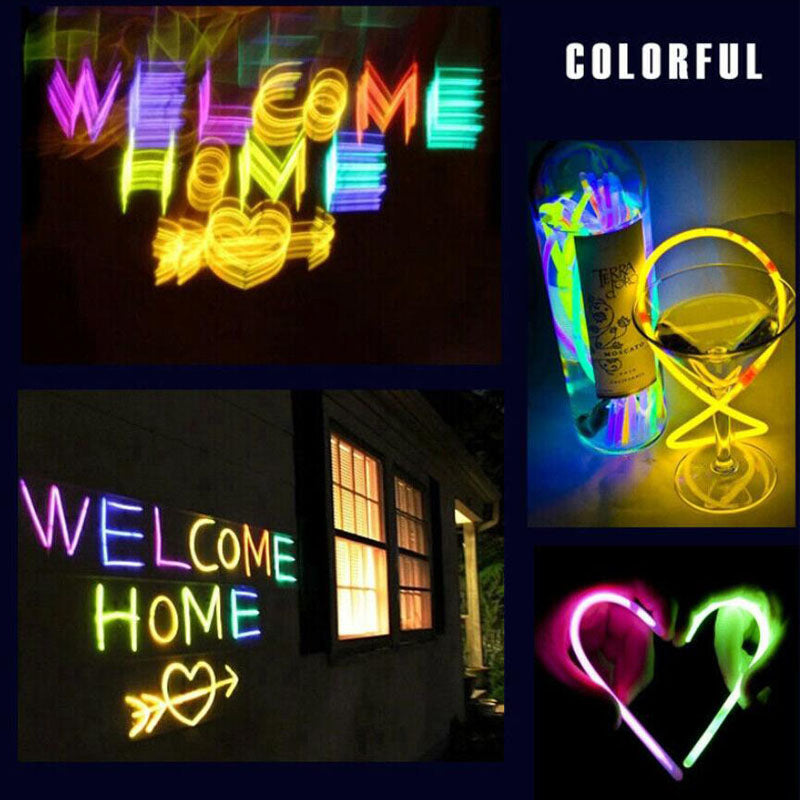 Color Mixed Glow Sticks - 200Pcs