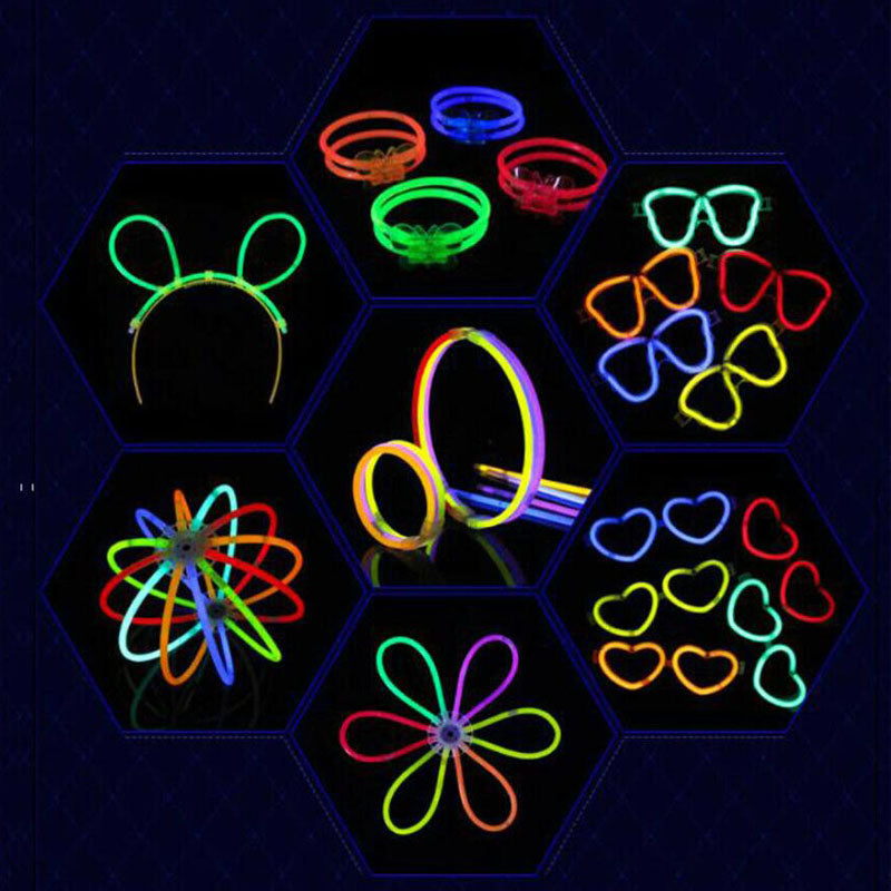 Color Mixed Glow Sticks - 200Pcs