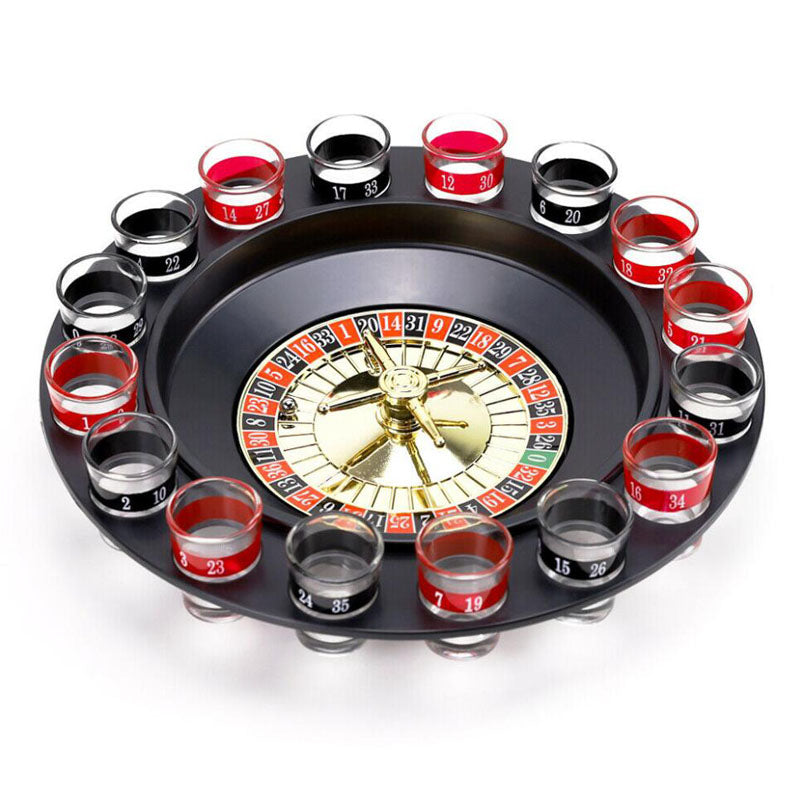 16pcs Shot Drinking Roulette Party Game Casino