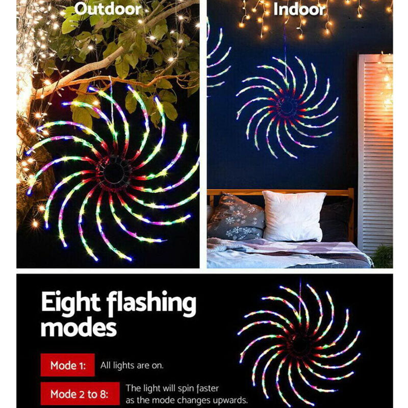 Christmas Motif Lights LED Spinner Light Waterproof Xmas