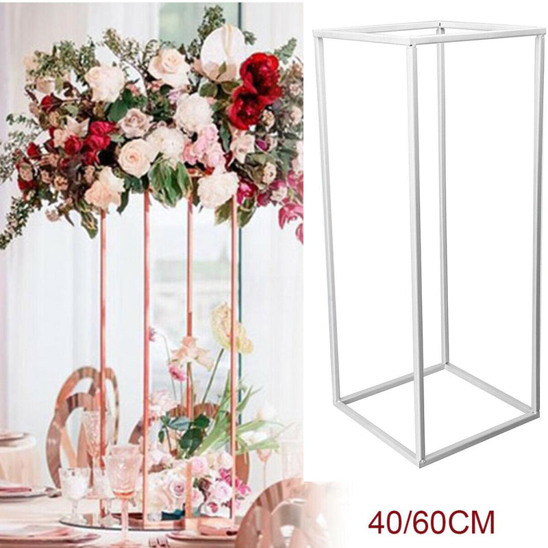 Flower Rack Wedding Metal Geometric Column Vases Stand Prop Party Detachable 60CM