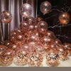 30cm Confetti Balloons Glitter Clear Latex - 20PCS