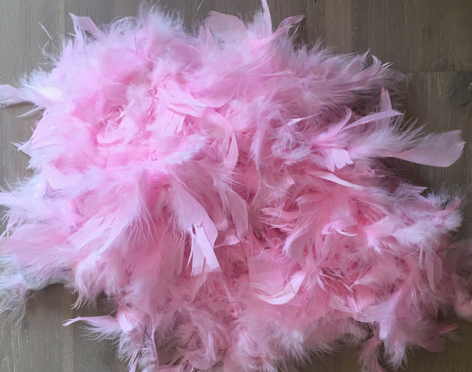 1.5M Stripe Fluffy Feather Boa - 10 Colours Available