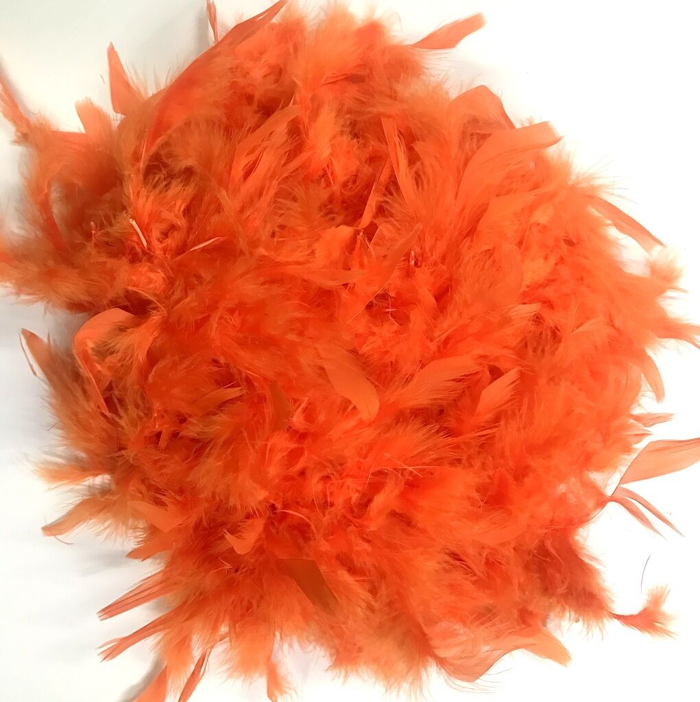 1.5M Stripe Fluffy Feather Boa - 10 Colours Available