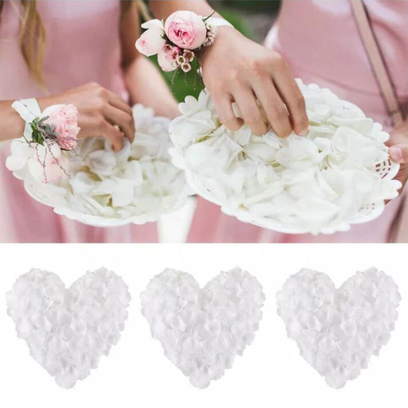 5000PCS White Silk Petals Flowers Rose Petal Wedding Event