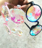 2PCS Kaleidoscope Glasses Rave Festival EDM Sunglasses