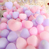 50/100PCS 25cm Heart Latex Macaron Balloon