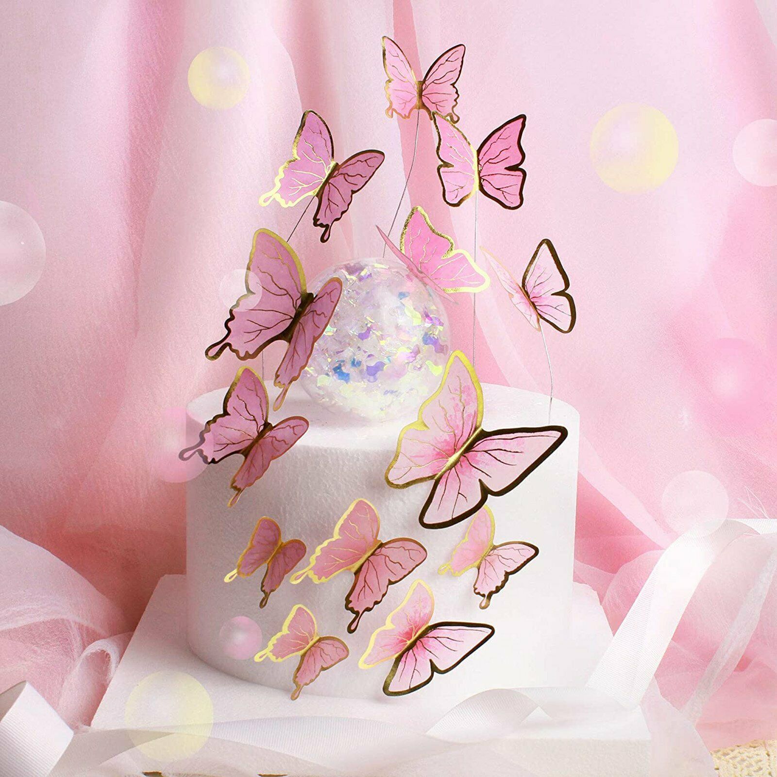 Cake Butterfly Paper Topper - 30/50PCS