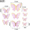 Cake Butterfly Paper Topper - 30/50PCS