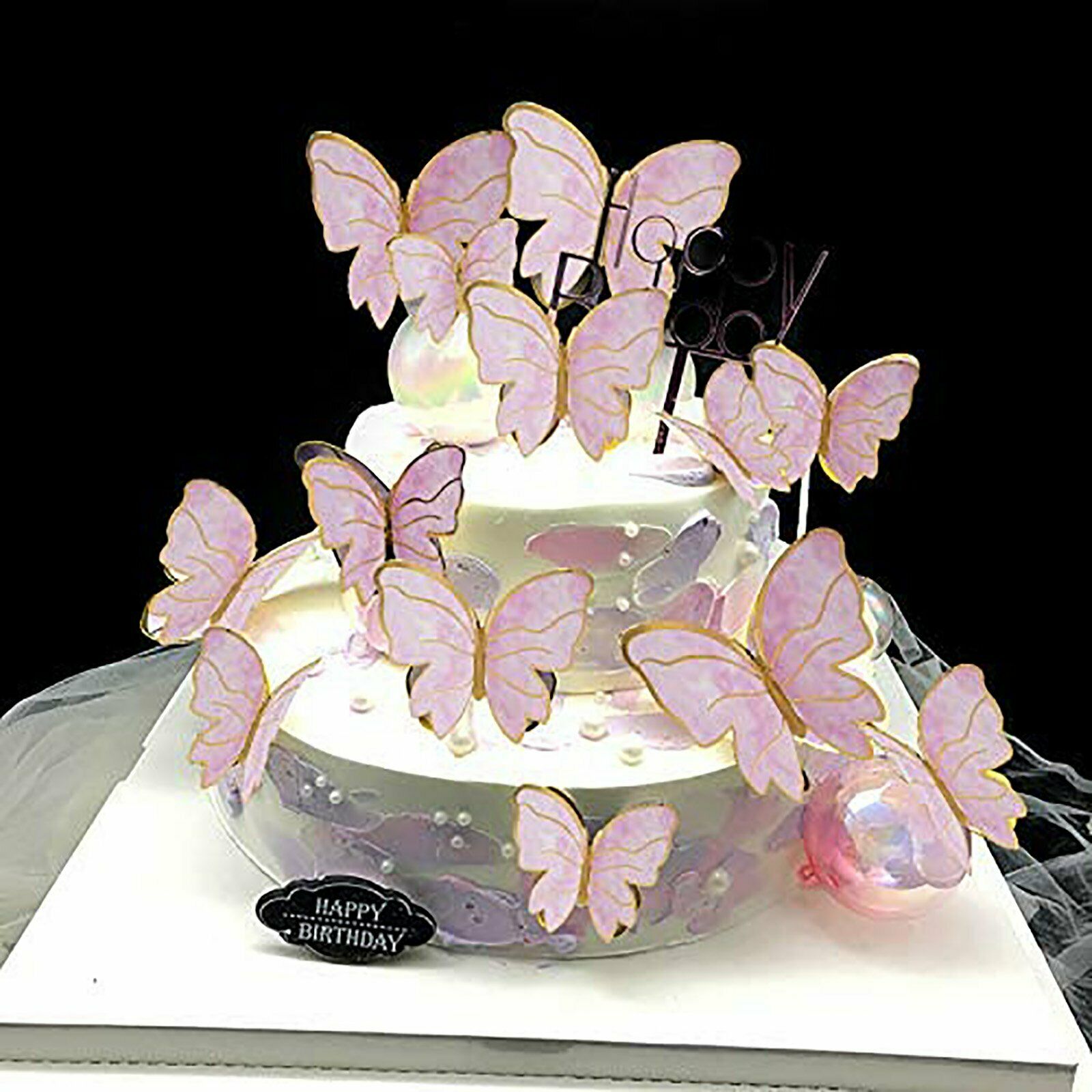 Cake Butterfly Paper Topper - 30/50PCS