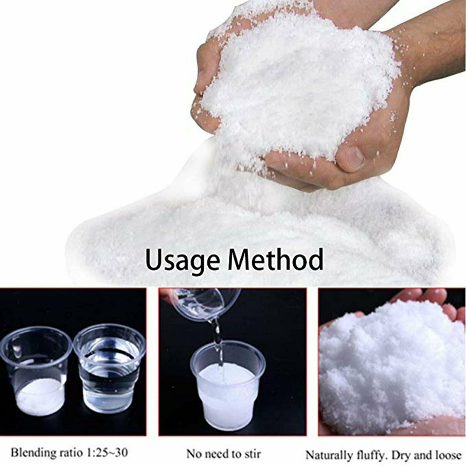 Instant Artificial Snow Powder -100g/1kg