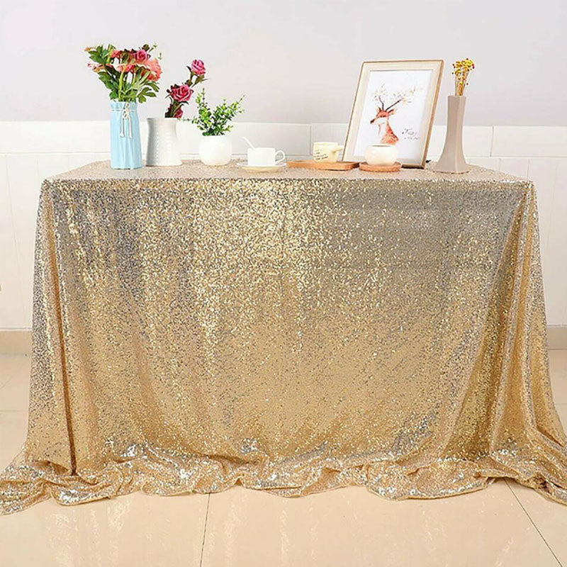 180x120cm Sequin Table Cloth Backdrop Tablecover Party Wedding