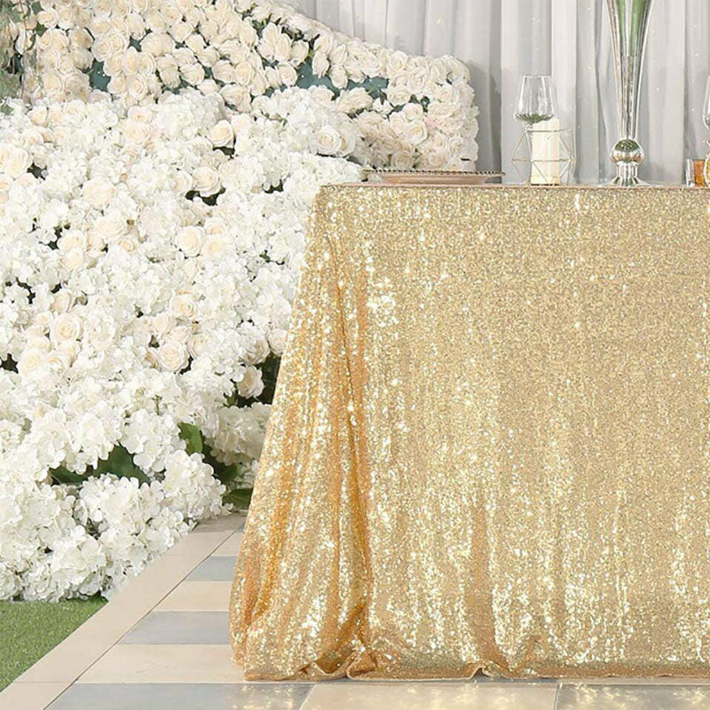 180x120cm Sequin Table Cloth Backdrop Tablecover Party Wedding