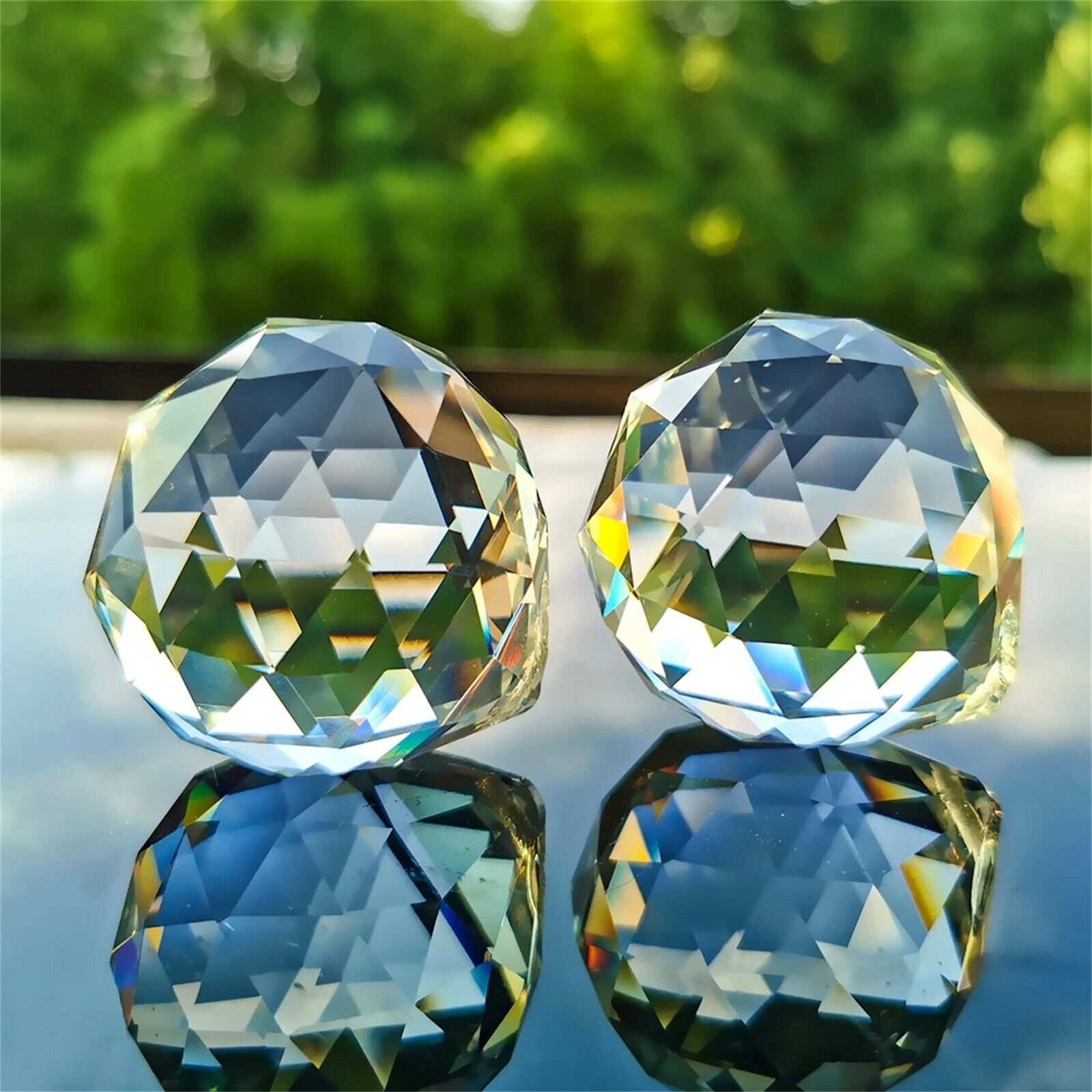 10PCS Crystal Ball Prism Pendant Glass Chandelier