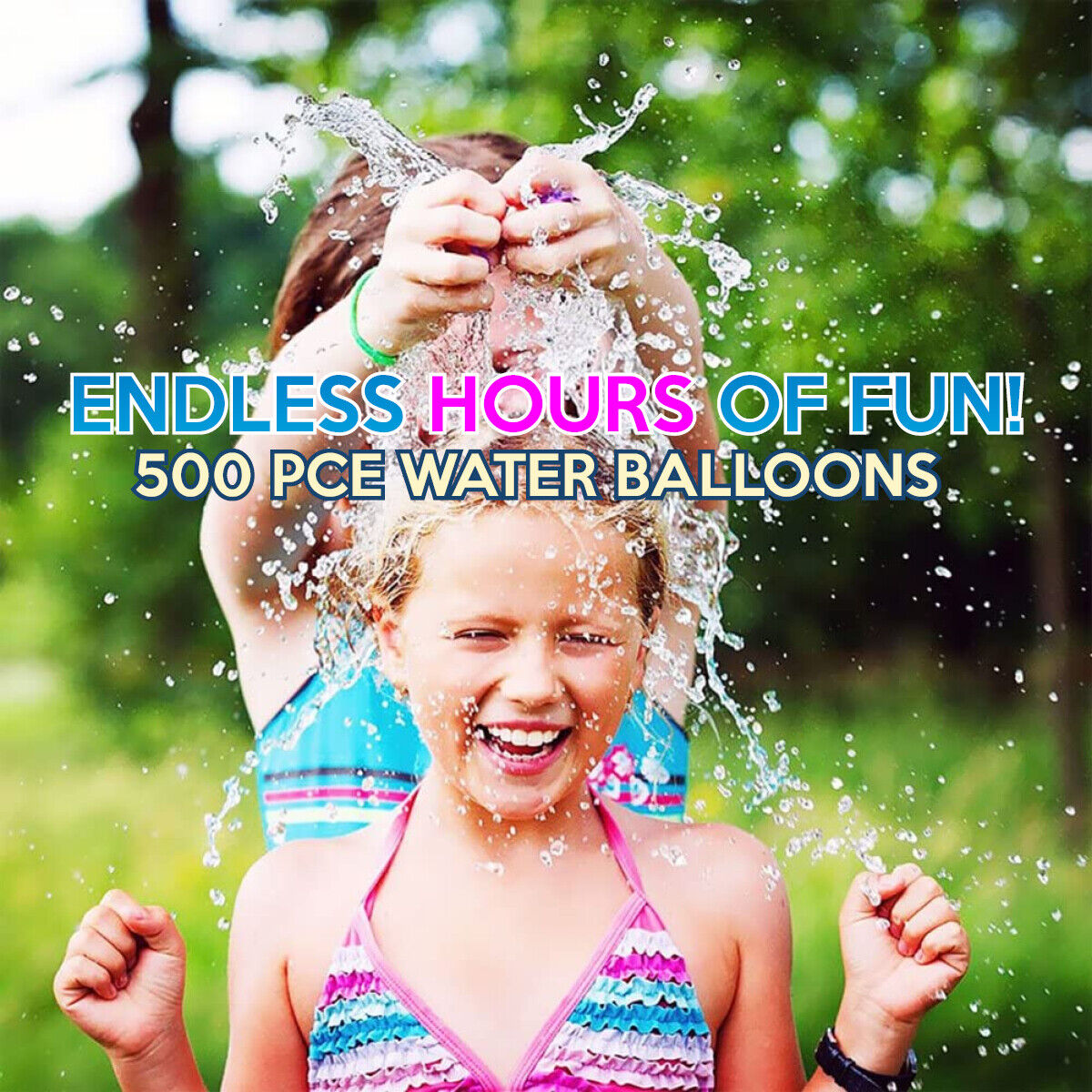 500PCS Water Balloons Easy Fill Multi Colours