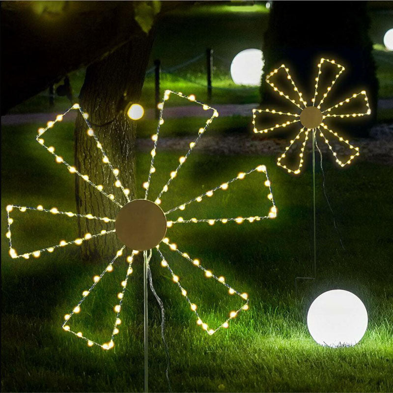 Christmas Motif Lights LED Spinner Windmill Waterproof Xmas