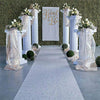 Fashion Wedding Props Decorative Roman Columns White Plastic Pillars Flower Pot Road Lead Stand Party Event 91CM