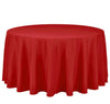 Round Polyester Tablecloth Wedding Event Party-Red (180cm)